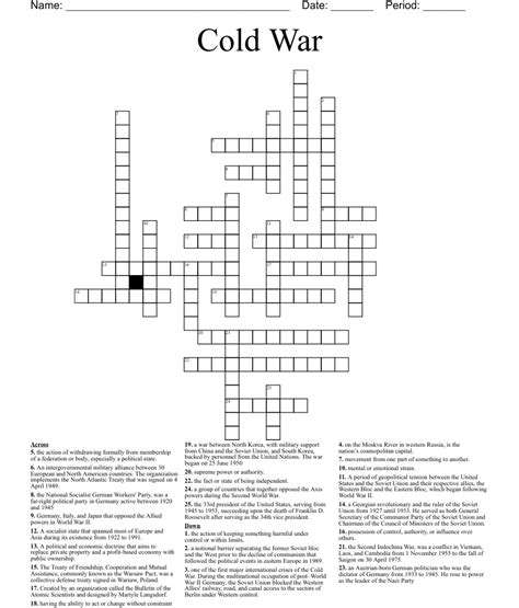 You can also find answers to past Newsday Crosswords. . Cold war capital crossword clue